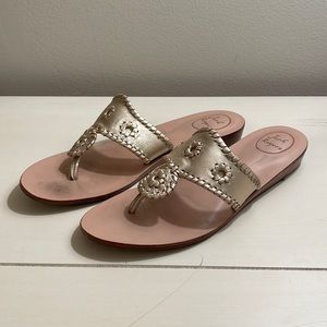 Jack Rogers gold sandal size 9.5